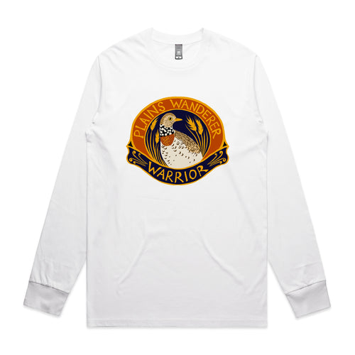 Plains Wanderer Warrior Tee by Lonely Kids Club. All clothing from our T-shirts to our shorts and hoodies are ethically made, and printed packed and shipped from Sydney.