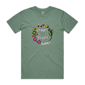 Plants Are My People Tee by Lonely Kids Club. All clothing from our T-shirts to our shorts and hoodies are ethically made, and printed packed and shipped from Sydney.
