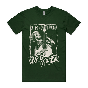 Play In An RPG Game Tee by Lonely Kids Club. All clothing from our T-shirts to our shorts and hoodies are ethically made, and printed packed and shipped from Sydney.