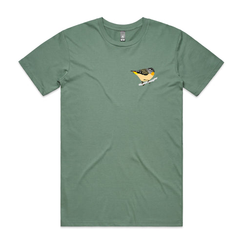 Pocket Pardalote Tee by Lonely Kids Club. All clothing from our T-shirts to our shorts and hoodies are ethically made, and printed packed and shipped from Sydney.