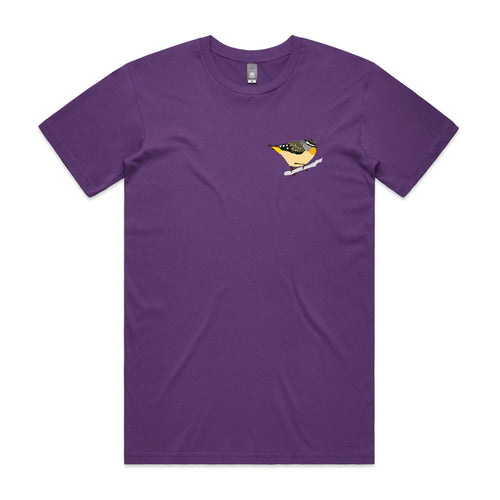 Pocket Pardalote Tee by Lonely Kids Club. All clothing from our T-shirts to our shorts and hoodies are ethically made, and printed packed and shipped from Sydney.