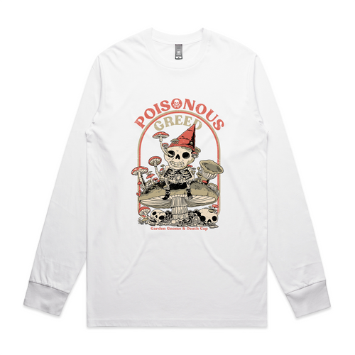Poisonous Greed Tee by Lonely Kids Club. All clothing from our T-shirts to our shorts and hoodies are ethically made, and printed packed and shipped from Sydney.