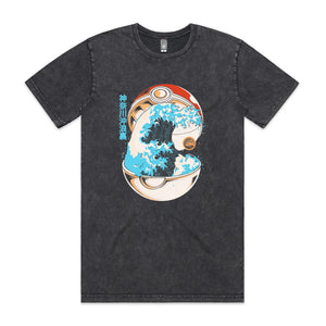 Poke Wave Tee by Lonely Kids Club. All clothing from our T-shirts to our shorts and hoodies are ethically made, and printed packed and shipped from Sydney.