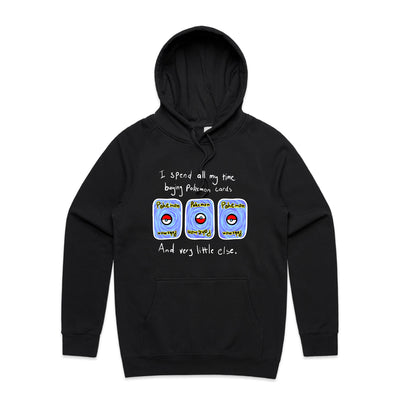 Trading Cards Hoodie by Lonely Kids Club. All clothing from our T-shirts to our shorts and hoodies are ethically made, and printed packed and shipped from Sydney.