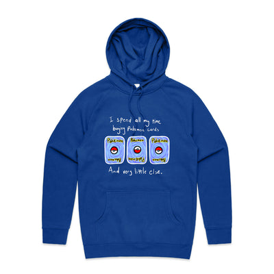 Trading Cards Hoodie by Lonely Kids Club. All clothing from our T-shirts to our shorts and hoodies are ethically made, and printed packed and shipped from Sydney.