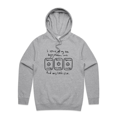 Trading Cards Hoodie by Lonely Kids Club. All clothing from our T-shirts to our shorts and hoodies are ethically made, and printed packed and shipped from Sydney.