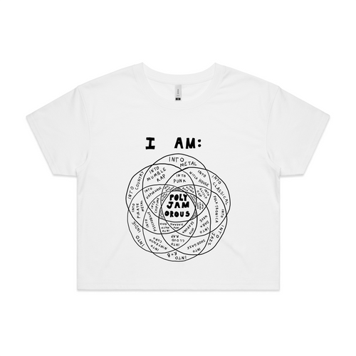 Polyjamorous Tee by Lonely Kids Club. All clothing from our T-shirts to our shorts and hoodies are ethically made, and printed packed and shipped from Sydney.
