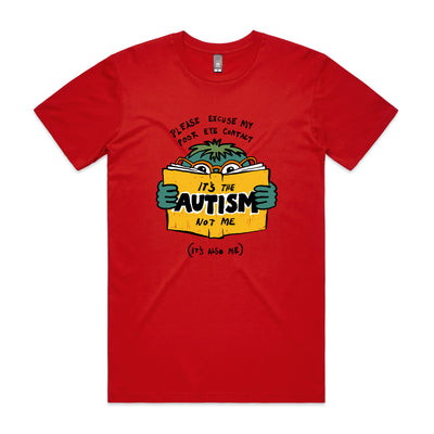 Poor Eye Contact Tee by Lonely Kids Club. All clothing from our T-shirts to our shorts and hoodies are ethically made, and printed packed and shipped from Sydney.