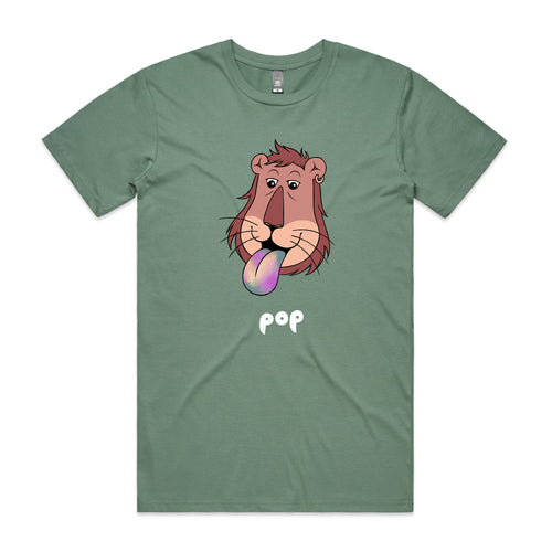 Pop Lion Tee by Lonely Kids Club. All clothing from our T-shirts to our shorts and hoodies are ethically made, and printed packed and shipped from Sydney.