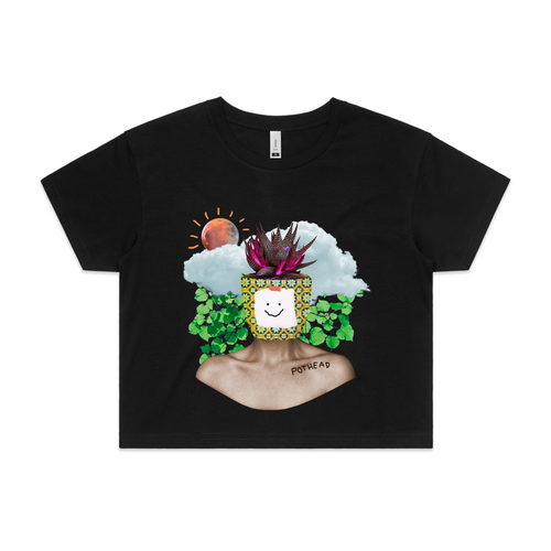 Pothead Tee by Lonely Kids Club. All clothing from our T-shirts to our shorts and hoodies are ethically made, and printed packed and shipped from Sydney.