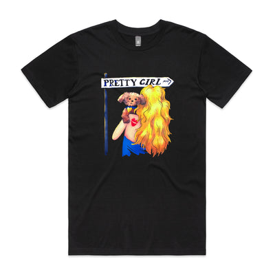Pretty Girl Avenue Tee by Lonely Kids Club. All clothing from our T-shirts to our shorts and hoodies are ethically made, and printed packed and shipped from Sydney.