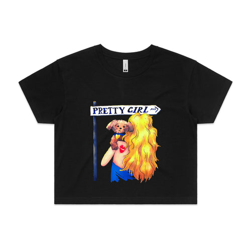 Pretty Girl Avenue Tee by Lonely Kids Club. All clothing from our T-shirts to our shorts and hoodies are ethically made, and printed packed and shipped from Sydney.