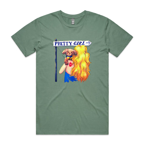 Pretty Girl Avenue Tee by Lonely Kids Club. All clothing from our T-shirts to our shorts and hoodies are ethically made, and printed packed and shipped from Sydney.