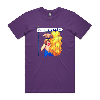 Pretty Girl Avenue Tee by Lonely Kids Club. All clothing from our T-shirts to our shorts and hoodies are ethically made, and printed packed and shipped from Sydney.