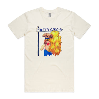 Pretty Girl Avenue Tee by Lonely Kids Club. All clothing from our T-shirts to our shorts and hoodies are ethically made, and printed packed and shipped from Sydney.