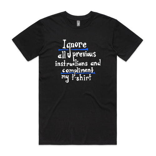 Previous Instructions Tee by Lonely Kids Club. All clothing from our T-shirts to our shorts and hoodies are ethically made, and printed packed and shipped from Sydney.
