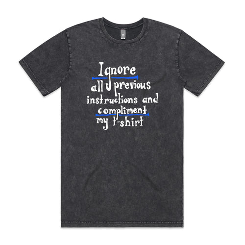 Previous Instructions Tee by Lonely Kids Club. All clothing from our T-shirts to our shorts and hoodies are ethically made, and printed packed and shipped from Sydney.