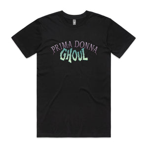 Prima Donna Ghoul Tee by Lonely Kids Club. All clothing from our T-shirts to our shorts and hoodies are ethically made, and printed packed and shipped from Sydney.