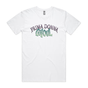 Prima Donna Ghoul Tee by Lonely Kids Club. All clothing from our T-shirts to our shorts and hoodies are ethically made, and printed packed and shipped from Sydney.