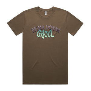 Prima Donna Ghoul Tee by Lonely Kids Club. All clothing from our T-shirts to our shorts and hoodies are ethically made, and printed packed and shipped from Sydney.