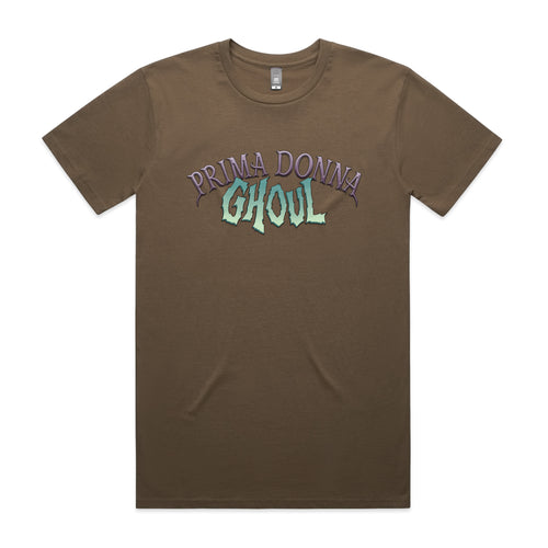 Prima Donna Ghoul Tee by Lonely Kids Club. All clothing from our T-shirts to our shorts and hoodies are ethically made, and printed packed and shipped from Sydney.