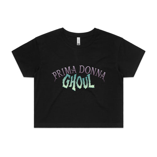 Prima Donna Ghoul Tee by Lonely Kids Club. All clothing from our T-shirts to our shorts and hoodies are ethically made, and printed packed and shipped from Sydney.
