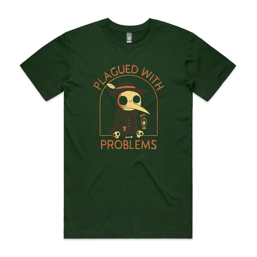 Plagued With Problems Tee by Lonely Kids Club. All clothing from our T-shirts to our shorts and hoodies are ethically made, and printed packed and shipped from Sydney.