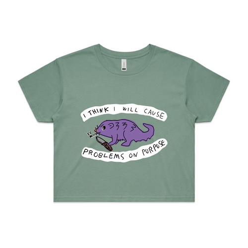 Problems On Purpose Tee by Lonely Kids Club. All clothing from our T-shirts to our shorts and hoodies are ethically made, and printed packed and shipped from Sydney.