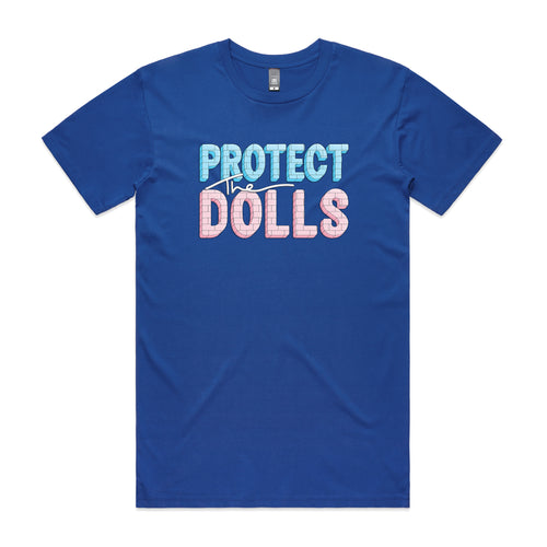 Protect The Dolls Tee by Lonely Kids Club. All clothing from our T-shirts to our shorts and hoodies are ethically made, and printed packed and shipped from Sydney.