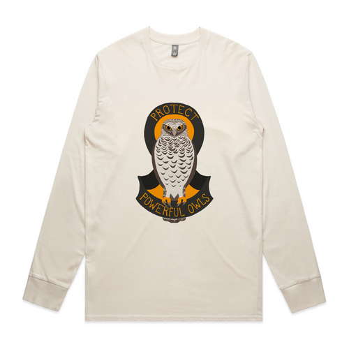 Protect Powerful Owls Tee by Lonely Kids Club. All clothing from our T-shirts to our shorts and hoodies are ethically made, and printed packed and shipped from Sydney.