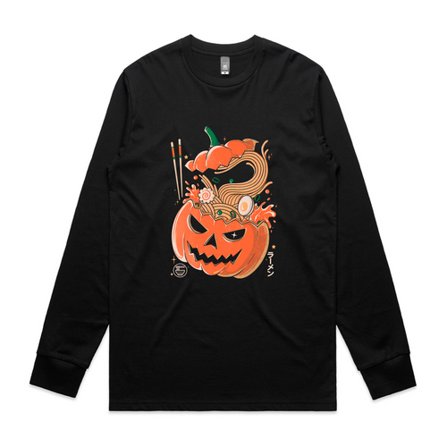 Pumpkin Ramen Tee by Lonely Kids Club. All clothing from our T-shirts to our shorts and hoodies are ethically made, and printed packed and shipped from Sydney.