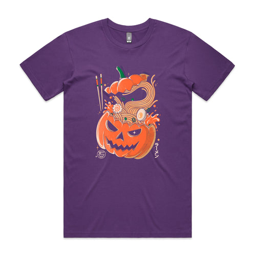 Pumpkin Ramen Tee by Lonely Kids Club. All clothing from our T-shirts to our shorts and hoodies are ethically made, and printed packed and shipped from Sydney.