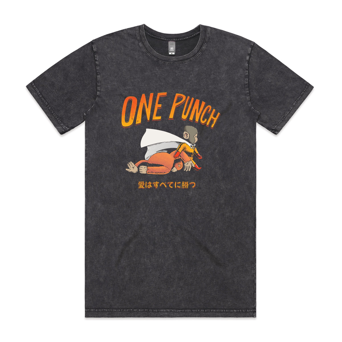 Acid Wash unisex t-shirt with One Punch graphic by Lonely Kids Club