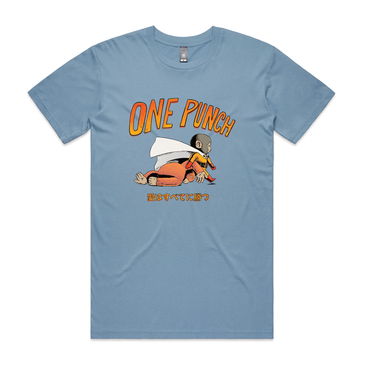 Carolina Blue unisex t-shirt with One Punch graphic by Lonely Kids Club
