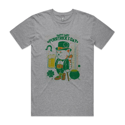 St Purrtrick's Day Tee by Lonely Kids Club. All clothing from our T-shirts to our shorts and hoodies are ethically made, and printed packed and shipped from Sydney.