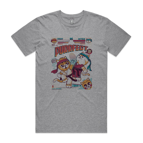 Purrfect Tee by Lonely Kids Club. All clothing from our T-shirts to our shorts and hoodies are ethically made, and printed packed and shipped from Sydney.