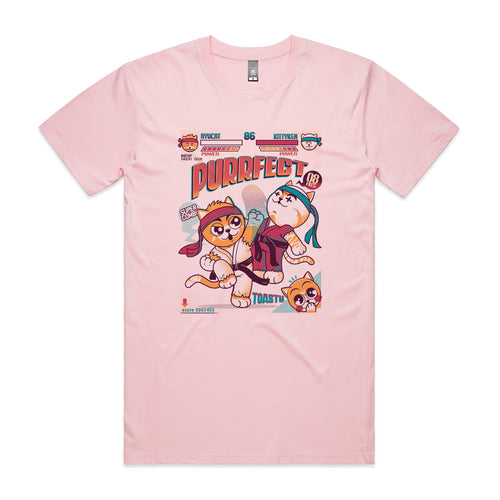 Purrfect Tee by Lonely Kids Club. All clothing from our T-shirts to our shorts and hoodies are ethically made, and printed packed and shipped from Sydney.