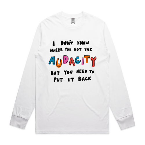 Put It Back Tee by Lonely Kids Club. All clothing from our T-shirts to our shorts and hoodies are ethically made, and printed packed and shipped from Sydney.