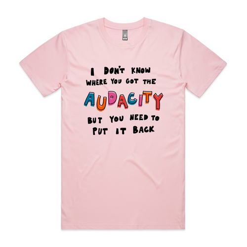 Put It Back Tee by Lonely Kids Club. All clothing from our T-shirts to our shorts and hoodies are ethically made, and printed packed and shipped from Sydney.