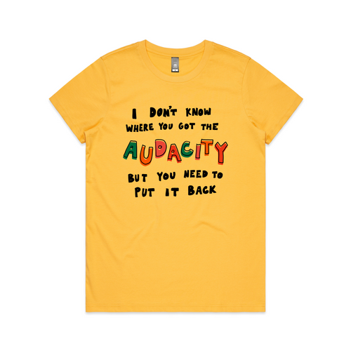 Put It Back Tee by Lonely Kids Club. All clothing from our T-shirts to our shorts and hoodies are ethically made, and printed packed and shipped from Sydney.