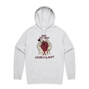 Put It In Rice Hoodie by Lonely Kids Club. All clothing from our T-shirts to our shorts and hoodies are ethically made, and printed packed and shipped from Sydney.