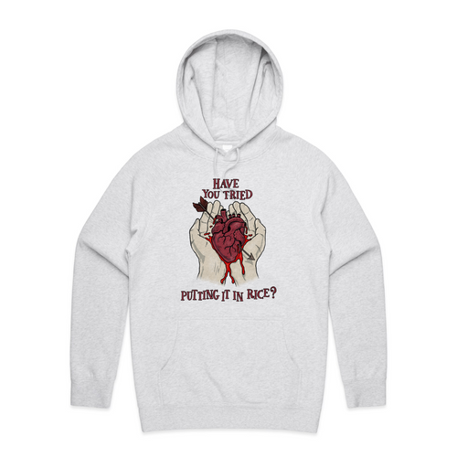 Put It In Rice Hoodie by Lonely Kids Club. All clothing from our T-shirts to our shorts and hoodies are ethically made, and printed packed and shipped from Sydney.