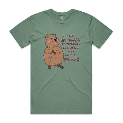 Quokka Mum Tee by Lonely Kids Club. All clothing from our T-shirts to our shorts and hoodies are ethically made, and printed packed and shipped from Sydney.
