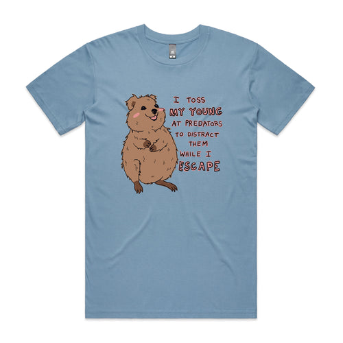 Quokka Mum Tee by Lonely Kids Club. All clothing from our T-shirts to our shorts and hoodies are ethically made, and printed packed and shipped from Sydney.