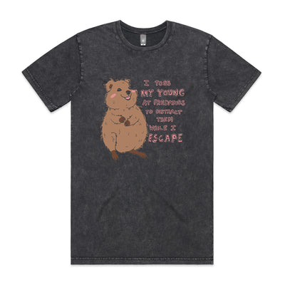 Quokka Mum Tee by Lonely Kids Club. All clothing from our T-shirts to our shorts and hoodies are ethically made, and printed packed and shipped from Sydney.