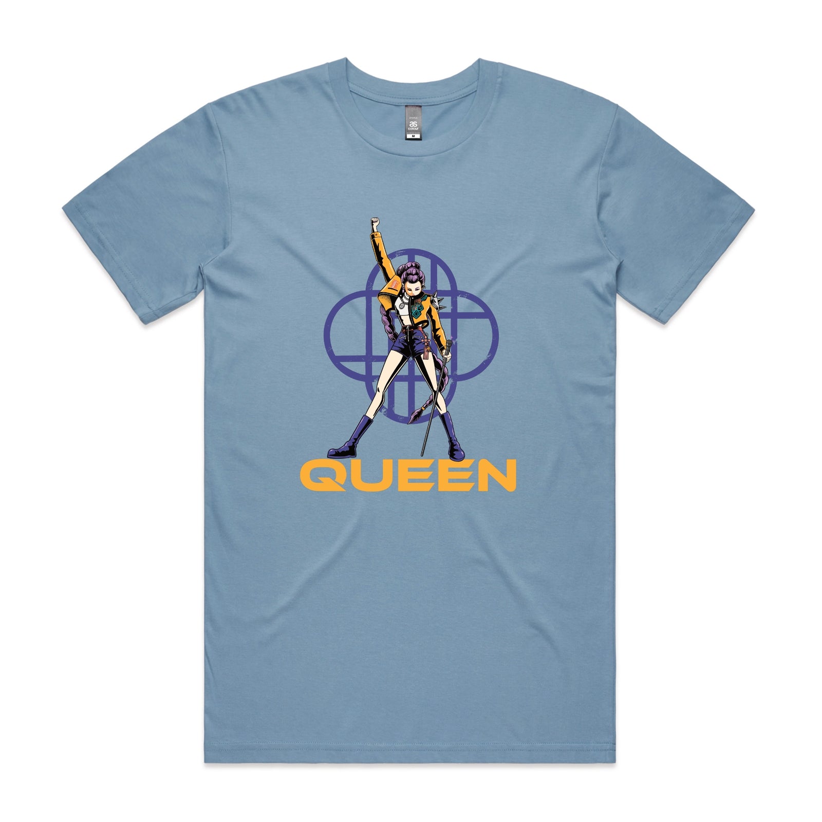 Carolina Blue unisex t-shirt with Queen graphic by Lonely Kids Club