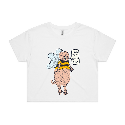 Queen Naked Mole Rat Tee by Lonely Kids Club. All clothing from our T-shirts to our shorts and hoodies are ethically made, and printed packed and shipped from Sydney.