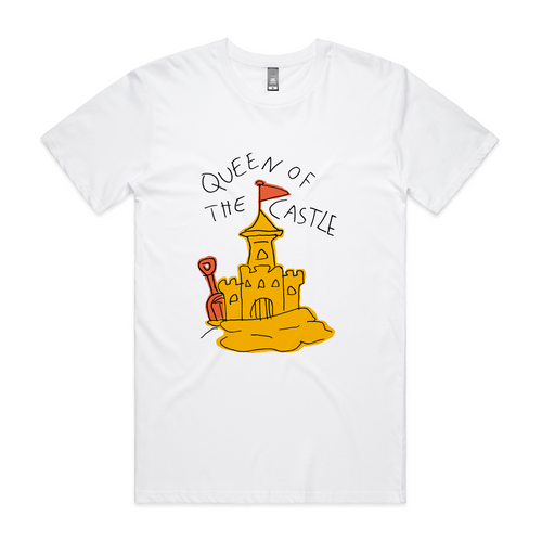 Queen Of The Castle Tee by Lonely Kids Club. All clothing from our T-shirts to our shorts and hoodies are ethically made, and printed packed and shipped from Sydney.