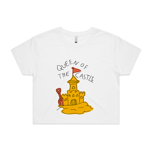 Queen Of The Castle Tee by Lonely Kids Club. All clothing from our T-shirts to our shorts and hoodies are ethically made, and printed packed and shipped from Sydney.