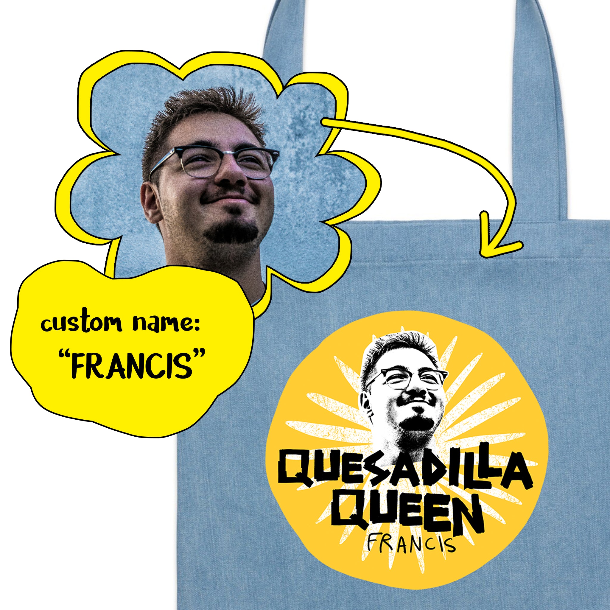 Custom Quesadilla Queens Tote